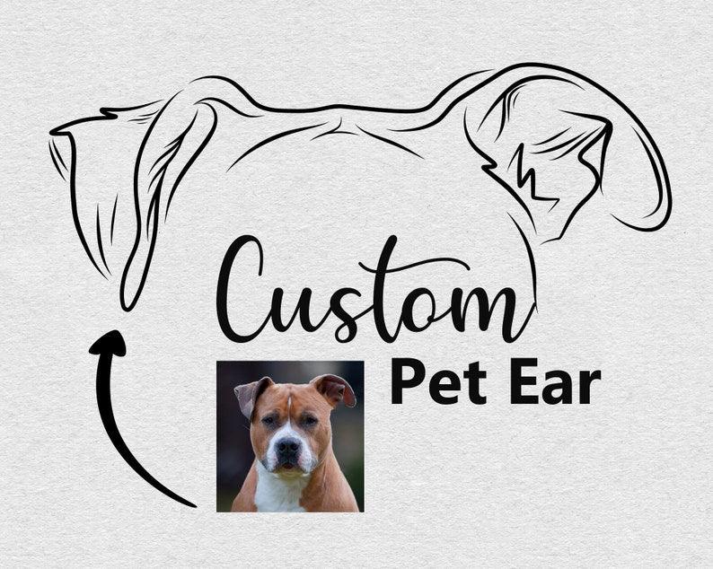 Custom Pet Outline Drawing